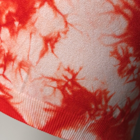 Orange tie dye Seamless bralette top - Picture 7 of 8